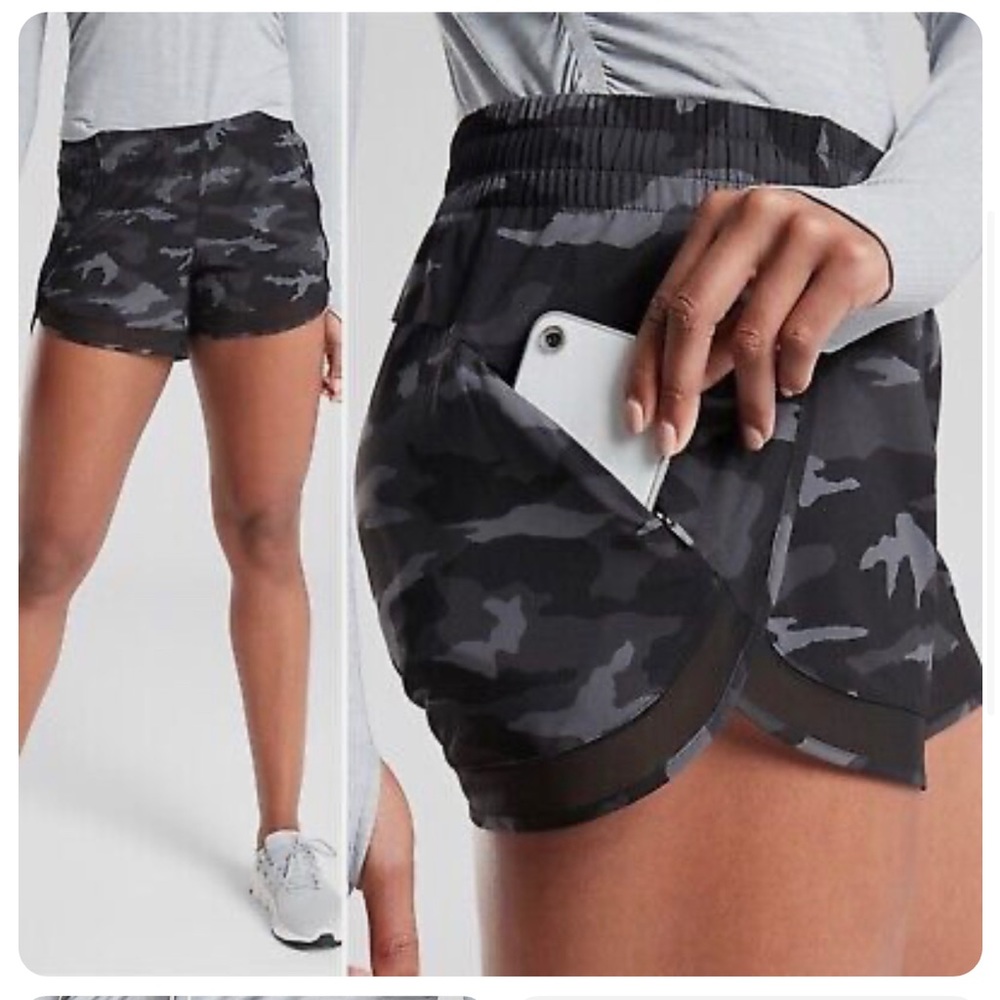 Athleta 4” mesh racer run short - Picture 2 of 6